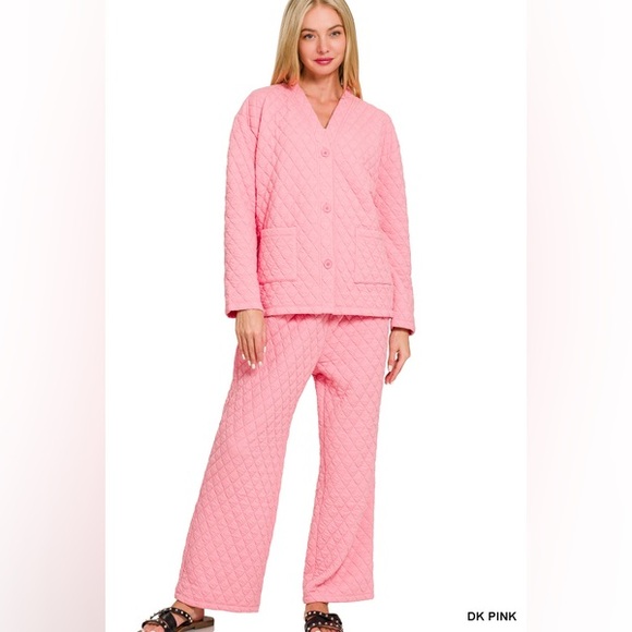 Z23 Zenana C13 QUILTED JACKET AND PANTS SET - Picture 3 of 12